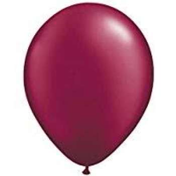 50 Luftballons 30cm Perl Burgund